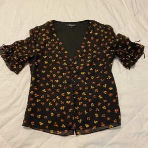 Madewell brand black sweetie top